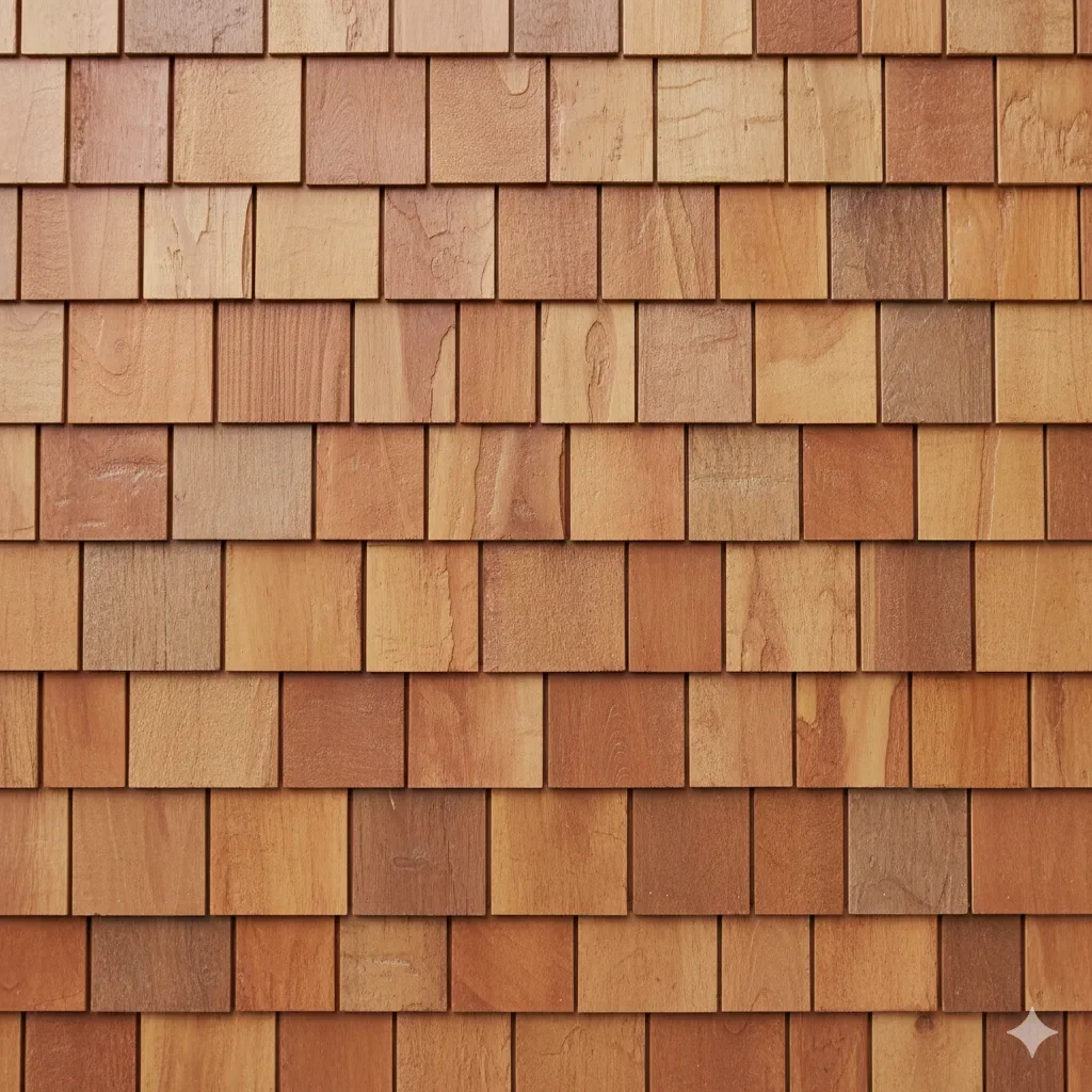 Cedar shake siding installation in North Carolina