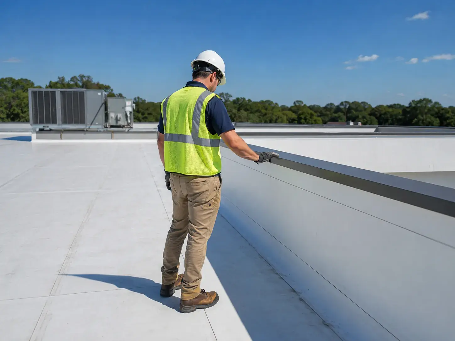 Commercial roof maintenance program in Bailey NC
