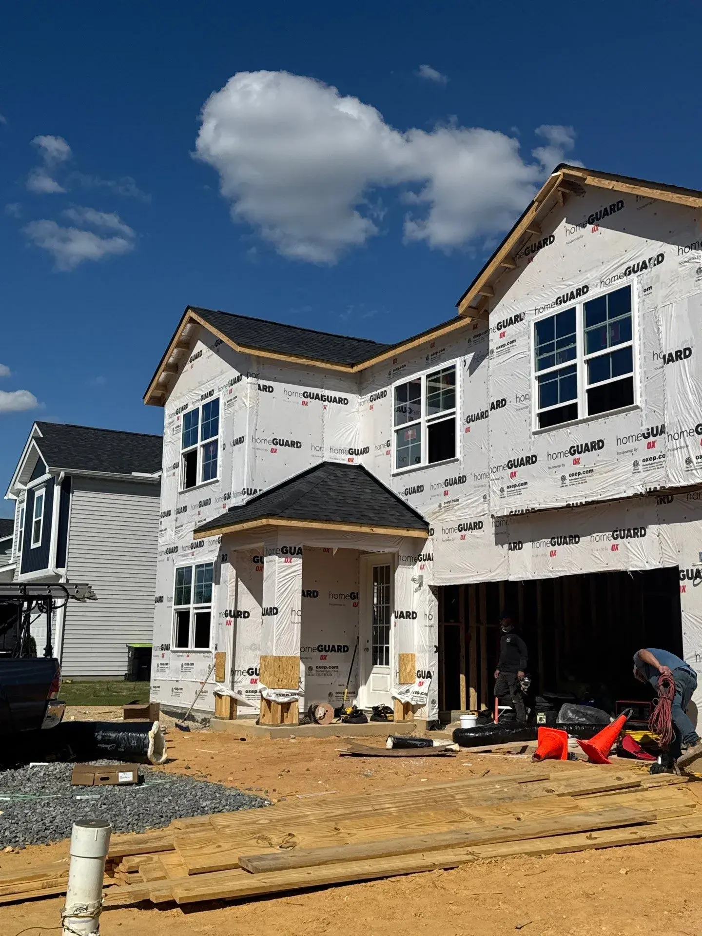 New construction shingle roof in Raleigh NC