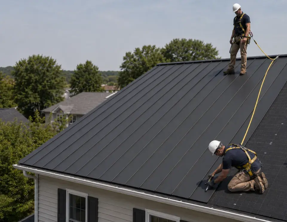 Professional metal roof installation in Eagle Rock NC