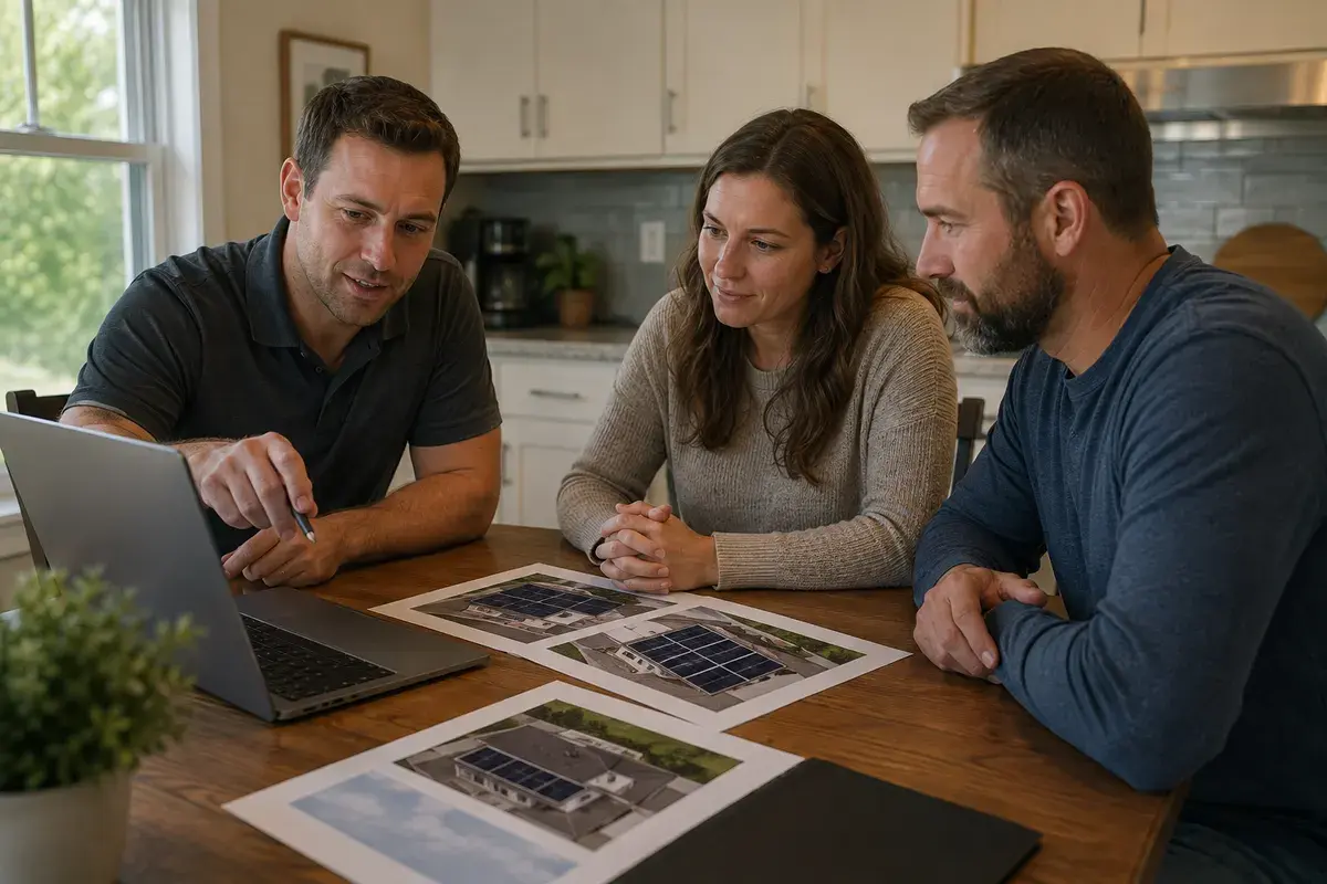 Custom solar system design and savings proposal in North Carolina
